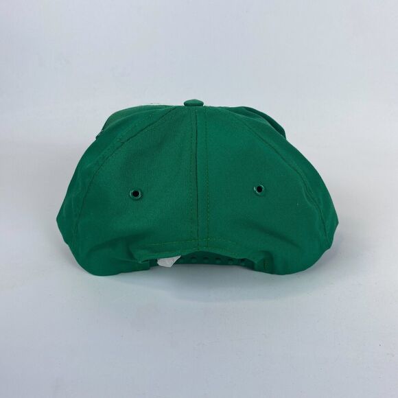 Crown Classic Baseball Cap Mens OS White Green LMJ Club Embroidered Strapback - Picture 5 of 7